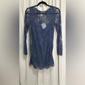 🔥FLASH SALE $319🔥 Vintage La Perla chemise with lace overlay